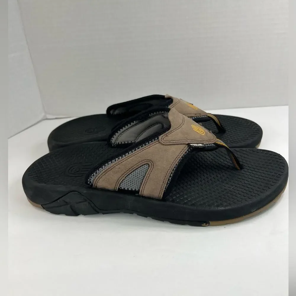 Teva Pajaro‎ Men’s Brown Suede Comfort Slip-On Flip-Flop Sandals Size 13